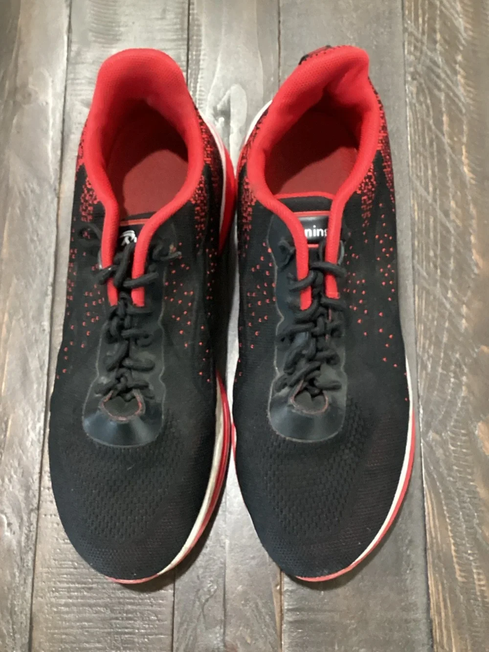 Men's Black & Red Athletic Sneakers